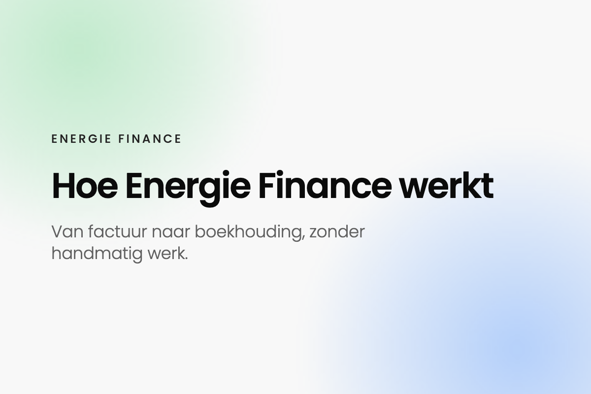 Hoe werkt energie finance?